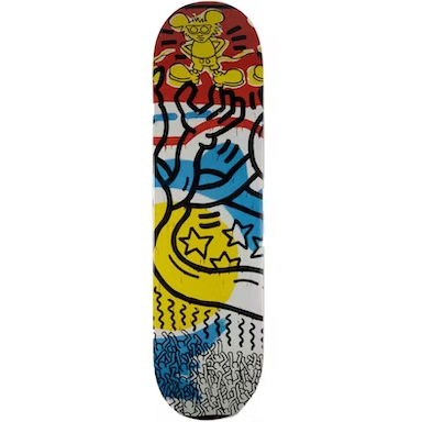 Diamond Supply Co. Disney Mickey Mouse x Keith Haring Hands By Mickey Skateboard