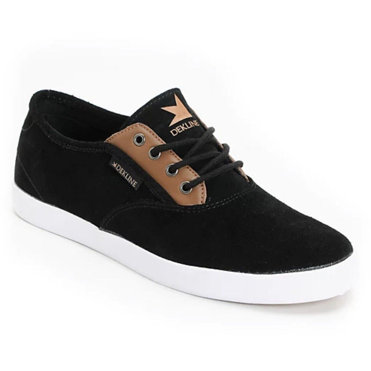 Dekline Black / Camel Suede Leather Sneakers