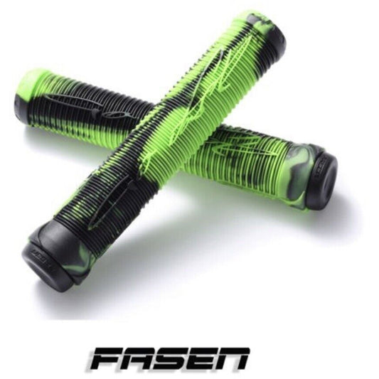 Fasen Fast Hand Grips - Black/Green (Pair)