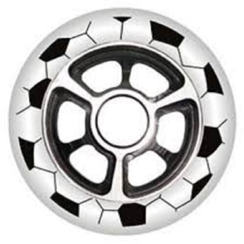 YAK Scooter Wheels 100mm White/Black (2 wheels)