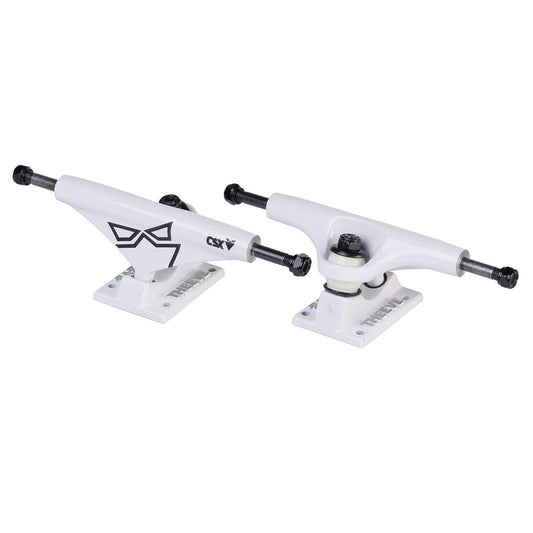 Theeve CSX White/Black Trucks - 5.25 Skateboard Trucks (Pair)